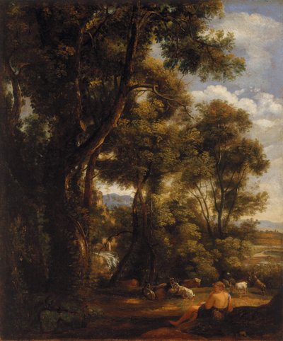 Paysage avec chevrier et chèvres - John Constable